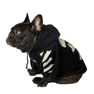 Cross Bones dog hoodie inspired by Off-White