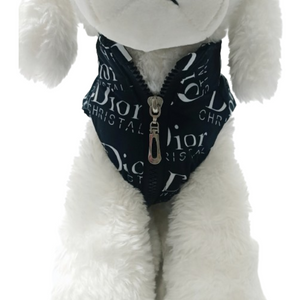 Oblique dog vest inspired by Dior