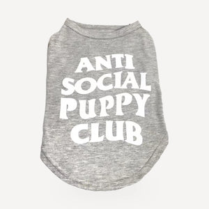 Sleeveless dog tee inspired by Anti Social Social Club view 4