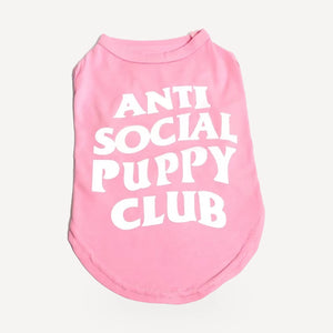 Sleeveless dog tee inspired by Anti Social Social Club view 5
