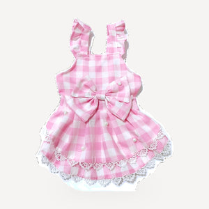 Pink Pupparazzi Designer dog dress view 5