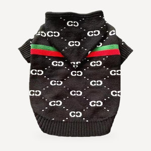 Pawcci Web Stripe Knit Hoodie product view