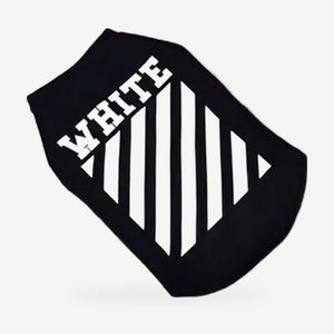 Woof-White Diagonal Stripe Tank product view