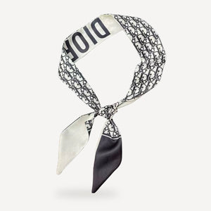 Logo Neckerchief dog apparel inspired by Dior