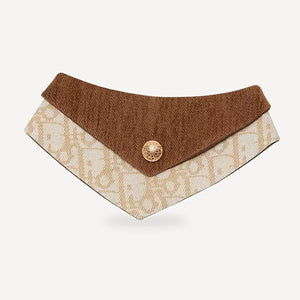 Oblique Button dog bandana inspired by Dior