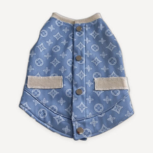Monogram Lined dog vest inspired by Louis Vuitton view 2