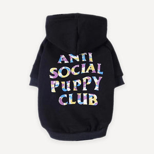 Gradient Logo dog hoodie inspired by Anti Social Social Club view 4