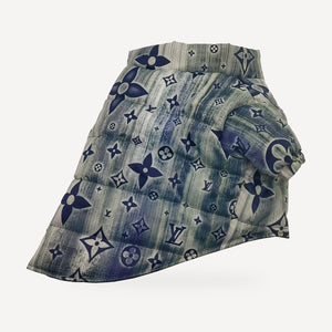 Chewy V Denim Print Puffer product view