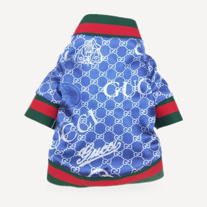 Pawcci Blue Satin Track Jacket product view