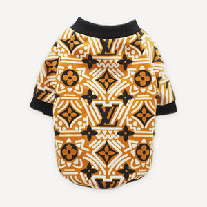 Red Monogram dog sweatshirt inspired by Louis Vuitton view 5