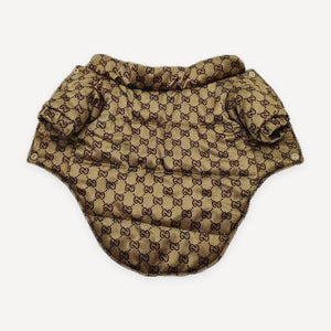 Monogram Four-Leg dog jumpsuit inspired by Gucci view 3