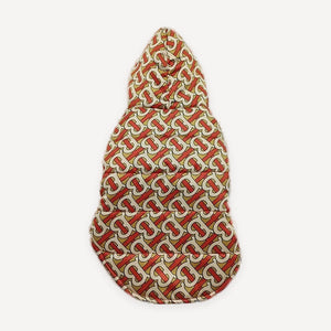Tb Monogram Hooded dog coat inspired by Burberry view 6