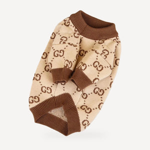 Pawcci Tan Monogram Sweater product view