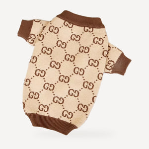 Pawcci Tan Monogram Sweater product view