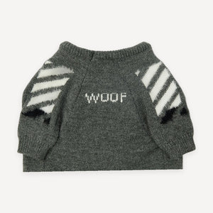 Diagonal Stripe Fleece dog vest inspired by Off-White view 4