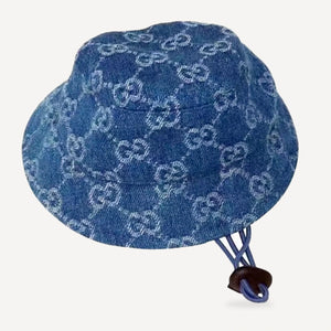 Monogram dog bucket hat inspired by Gucci view 2