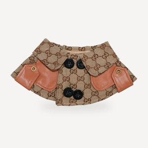 Monogram Cape dog beret inspired by Gucci