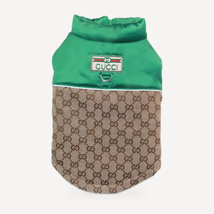 Pawcci Green Satin Vest product view