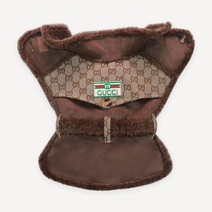Monogram Sherpa dog jacket inspired by Gucci view 6
