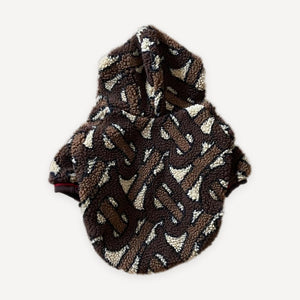 Check Teddy Fleece dog jacket inspired by Burberry view 3