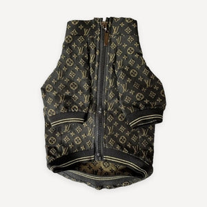 Monogram Quilted dog coat inspired by Louis Vuitton view 6