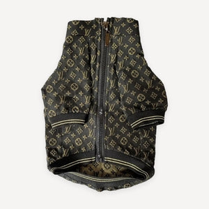 Monogram Quilted dog coat inspired by Louis Vuitton view 7