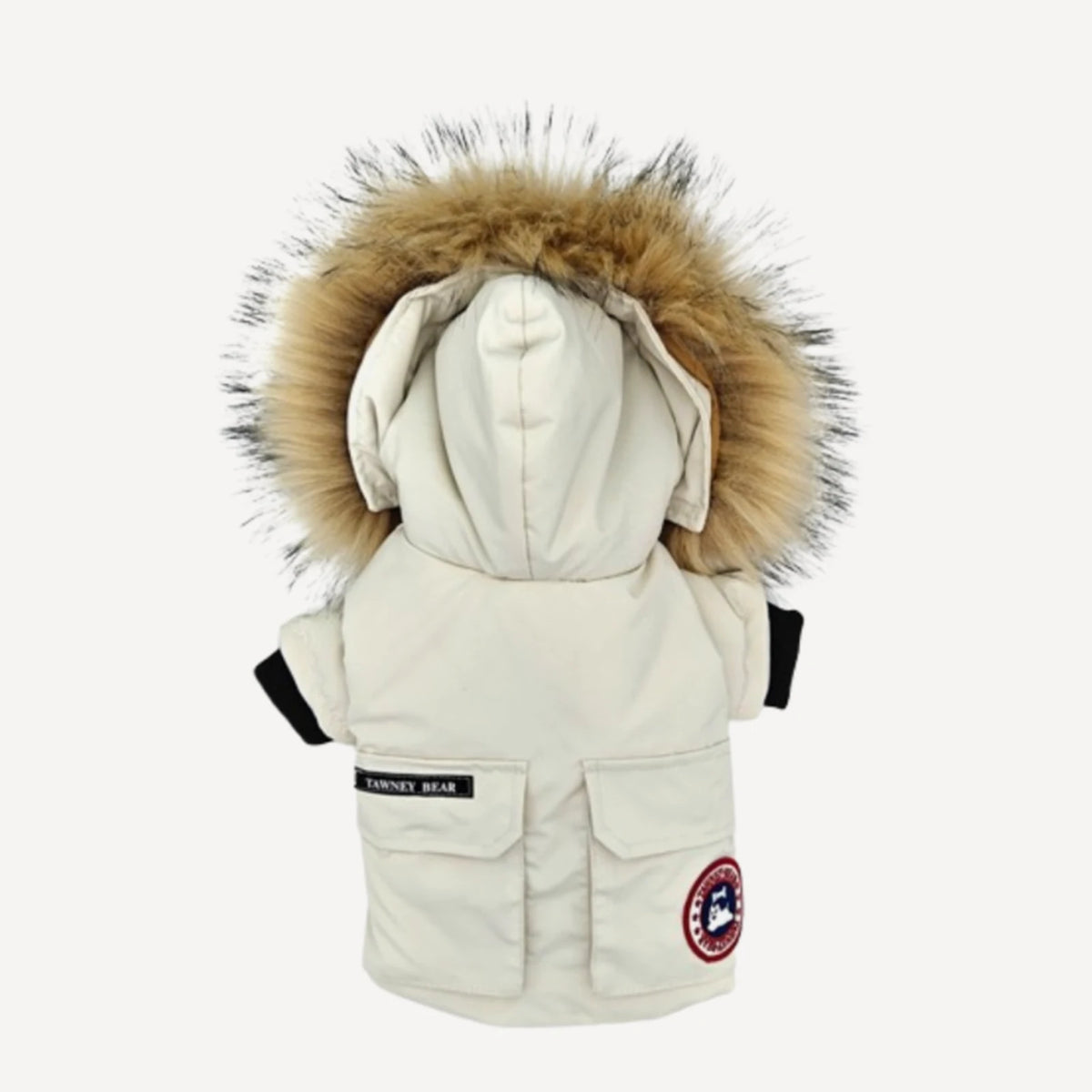 Hooded dog puffer inspired by Canada Goose view 4