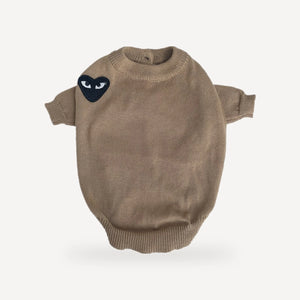 Heart dog sweater inspired by Comme des Garcons view 7
