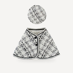 Bouclé dog cape inspired by Chanel view 8
