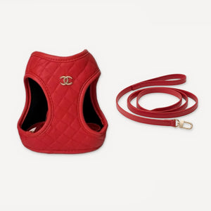 Harness & Leash dog set inspired by Chanel view 8
