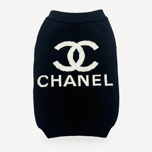 Winter Wags dog sweater inspired by Chanel view 6