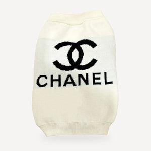 Winter Wags dog sweater inspired by Chanel view 7