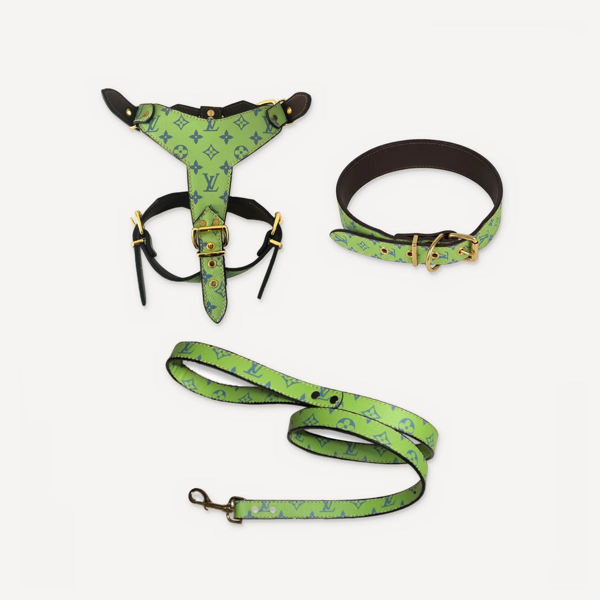 Atelier Leather Walking dog set inspired by Louis Vuitton view 20