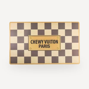 Dining dog set inspired by Louis Vuitton view 3