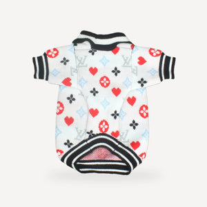 Love dog sweater inspired by Louis Vuitton view 4