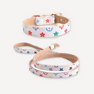 Signature Monogram Collar & Leash dog set inspired by Louis Vuitton view 7