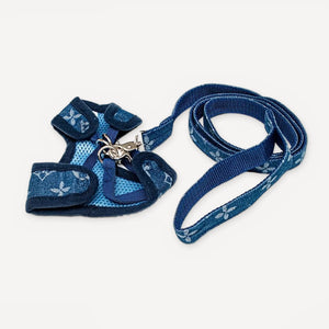 Monogram Harness & Leash dog set inspired by Louis Vuitton