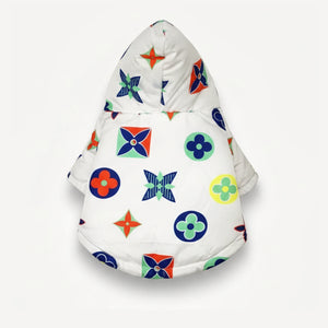 Multicolour Monogram dog jacket inspired by Louis Vuitton view 3