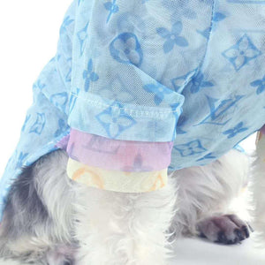 Chewy V Tri-Colour Sheer Tee Hype Pups designer dog clothes.
