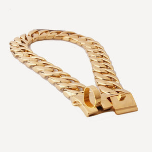 Cuban Link 30mm Dog dog collar view 2