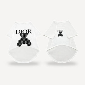 Dazzling Fur dog tee inspired by Dior view 3