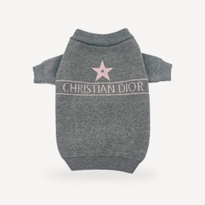 Knit dog sweater inspired by Dior view 5