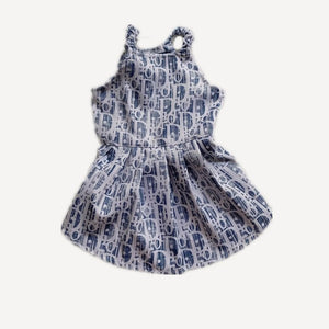 Oblique dog dress inspired by Dior view 4