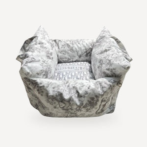 Plush Travel dog bed inspired by Dior view 6