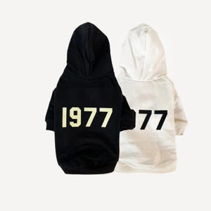 1977 dog hoodie inspired by Fear of God