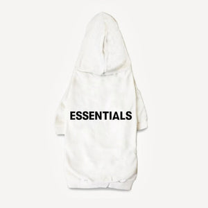 Essentials dog hoodie inspired by Fear of God view 2