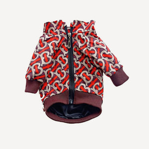 Tb Monogram dog hoodie inspired by Burberry view 6