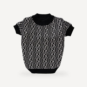 Ff Maze dog sweater inspired by Fendi view 3