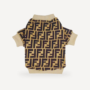 Ff Signature dog sweater inspired by Fendi view 4