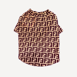 Monogram dog tee inspired by Fendi view 5